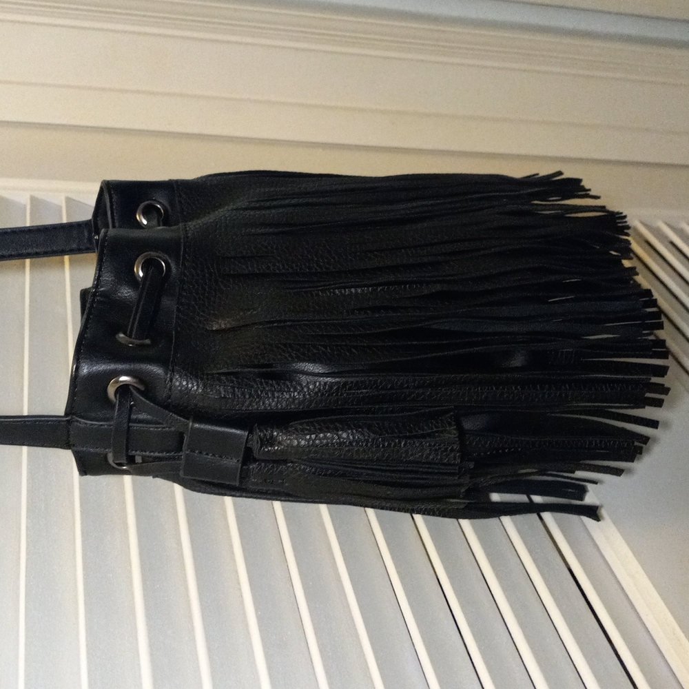 Fringe Black ChillX crossbody purse